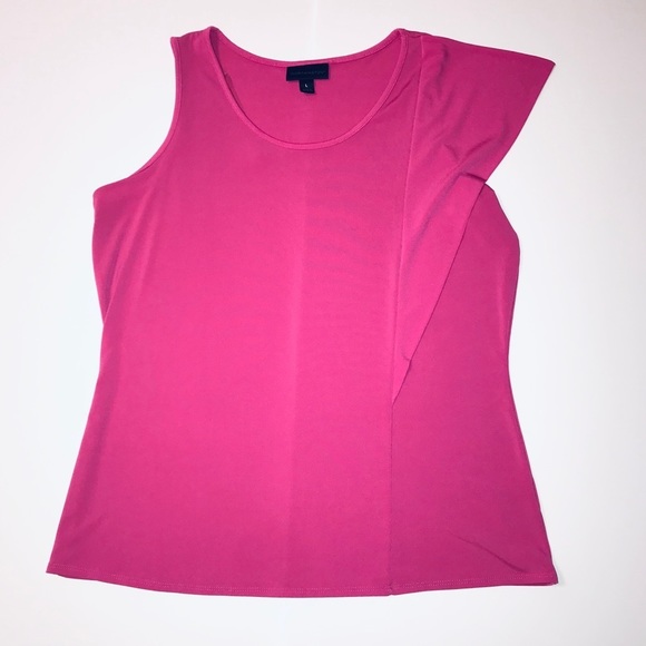 Worthington Hot Pink Sleeveless Blouse Size Large - Picture 4 of 7